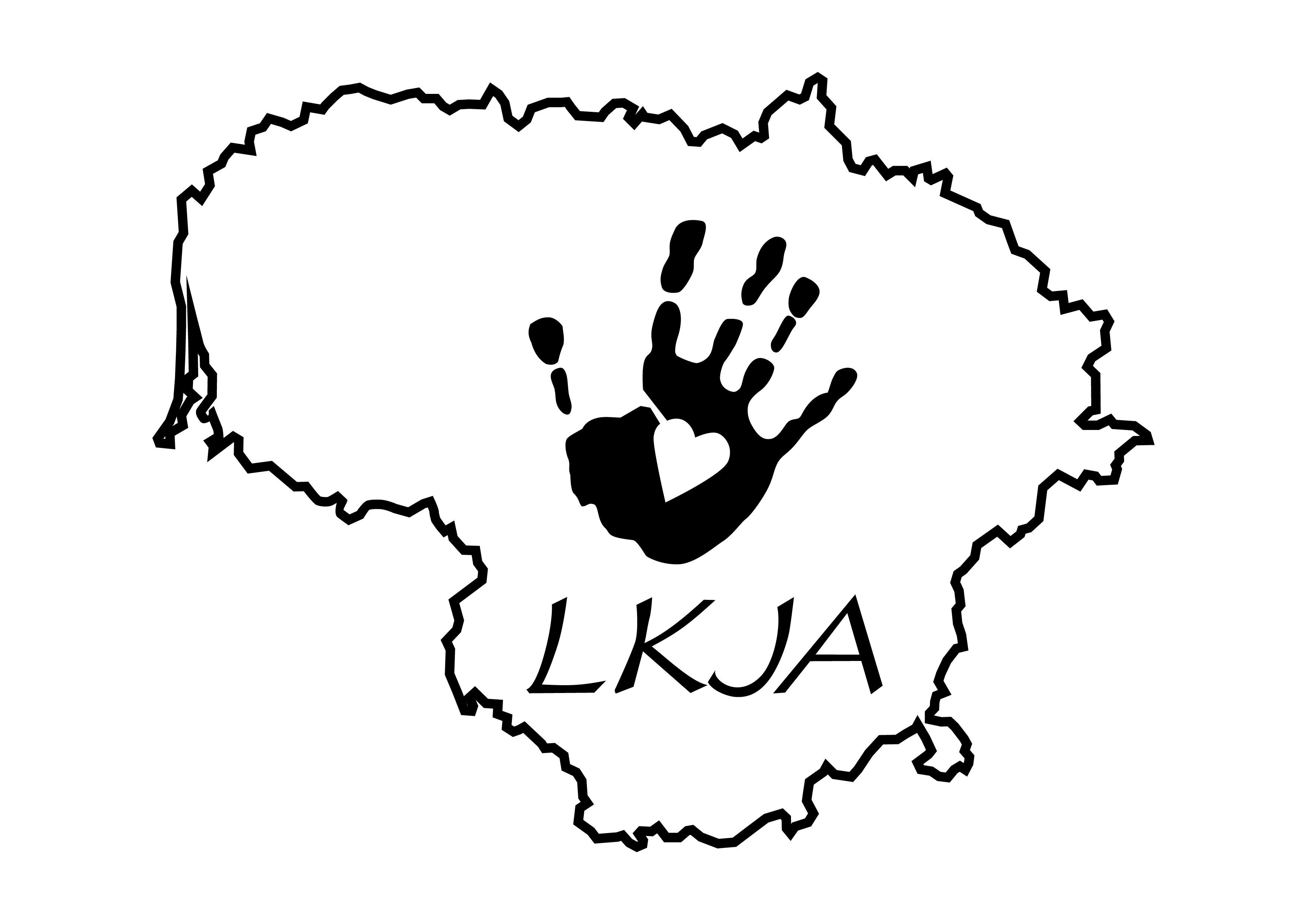 Lietuvos kurčiųjų jaunimo asociacijos logotipas